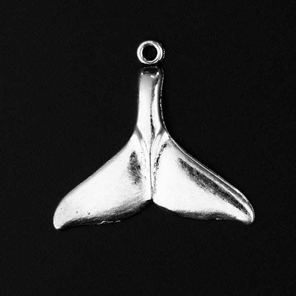 1/2/3/5 50 stycken Havsdjur svanshänge fynd pärlhantverk Antique Silver 3x2.8cm 1Set