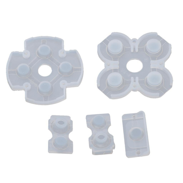 5 Ersättningsgummi ledande knappsats för PS4