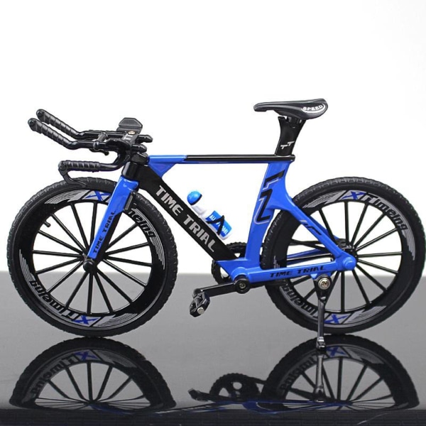 1/2 För Cykelmodell Barn Cykelleksak Mountainbike Simulering Blue 17.5x9.5x6.5cm 1Set