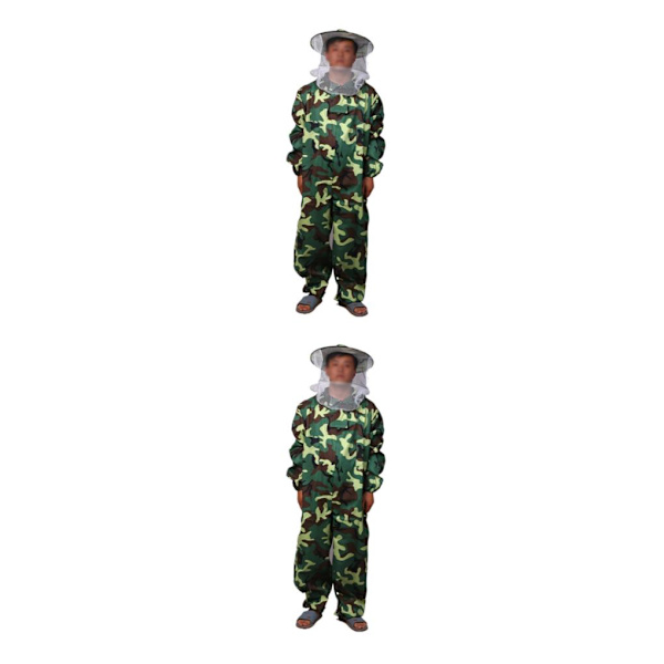 1/2 biodlingsdräkt Lätt och slitstark med universal passform green camo XL 2PCS