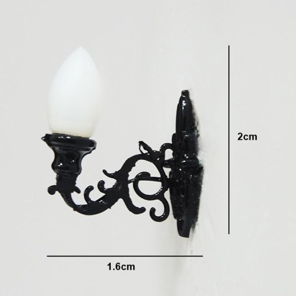 1/2/3/5 5x antik miniatyr vägglampa för gör-det-själv-tillbehör Style E 1Set