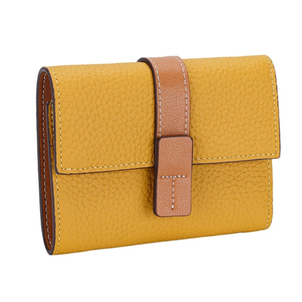 1/2/3/5 Damväska Rektangulär Trifold Cash Compartment Plånbok Yellow 2PCS
