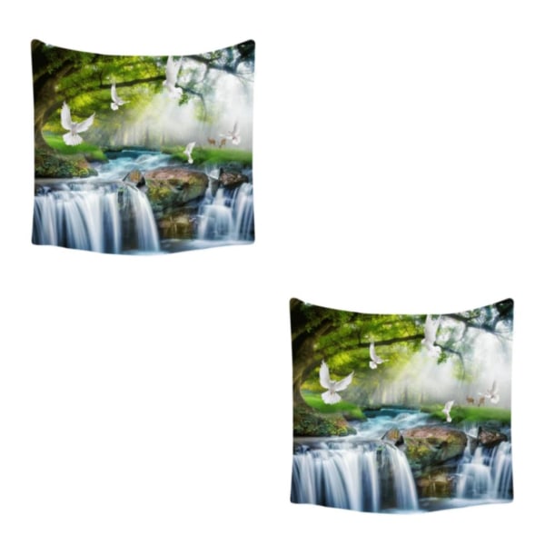 1/2 Digital Landscape Polyester Gobestry Bred Applikation Bright 2Set