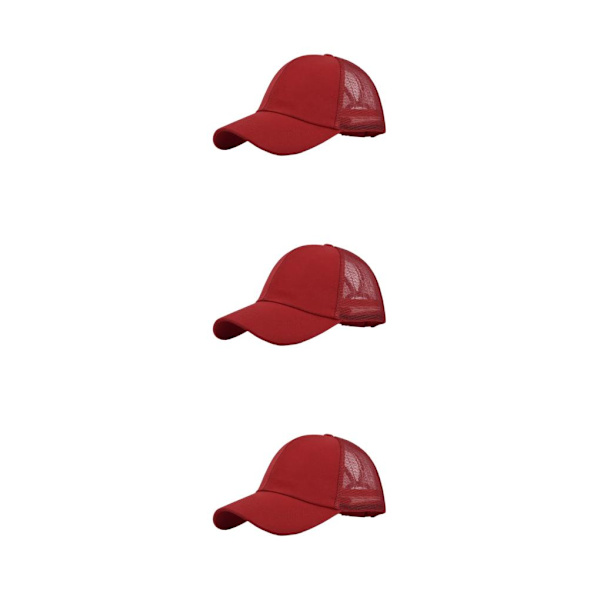 1/2/3/5 bomull Stilfull cap med justerbar rem - Sun CC636-4red 3PCS