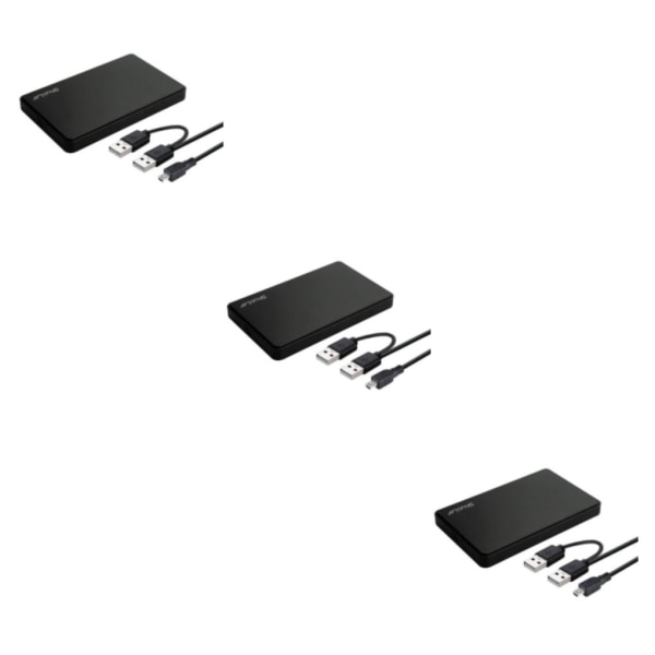 1/2/3/5 Portabelt hölje USB 2.0 för för bärbar dator Black 12x7.6x1.3cm 3Set