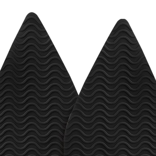 1/2/3/5 Non För Slip Shoe Pads Självhäftande gummi för hög Tip Head Black 1Set