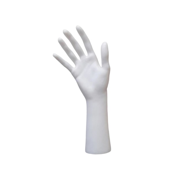Skyltdocka Hand Smycken Display Hållare Stöd för Chain Hand White 25.5cm