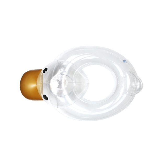 1/3 Swimming Float Ring För Flytande Uppblåsbar Tålig för Transparent Seat Ring 1Set