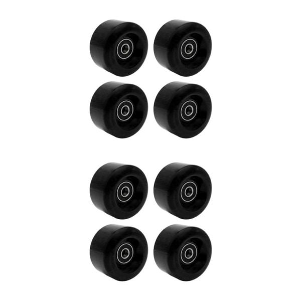 1/2/3 Inline Skate Wheel PU Slitstarka 58 mm 82A hjul Black 58x58x32mm 2Set