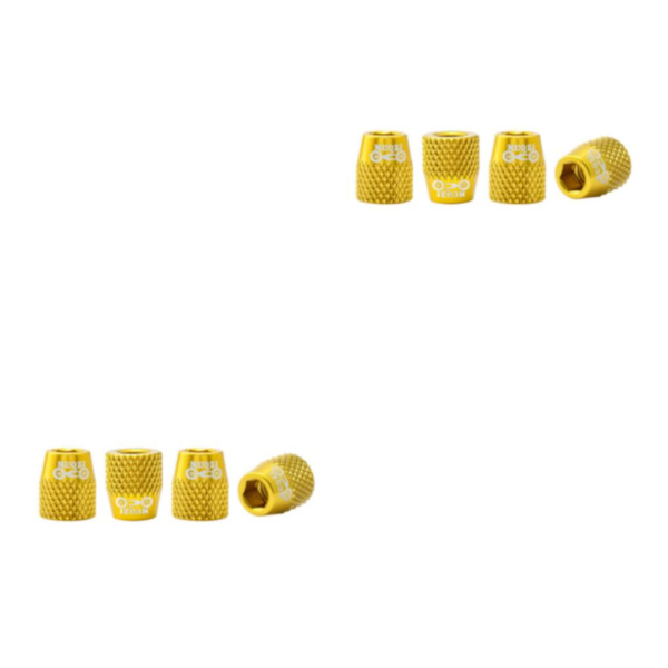 1/2/3/5 4x M6 Bike V Bromsbelägg Skruv Mountain Fasta bultar Golden 12x10MM 2Set
