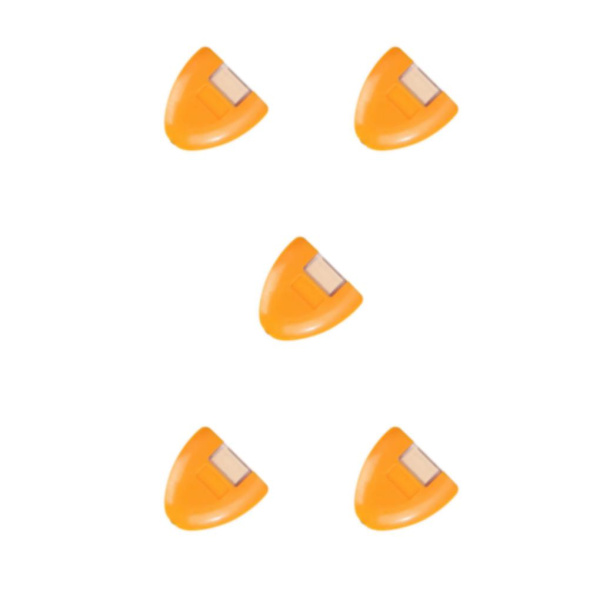 1/2/3/5 triangulärt kritahjul Kompakt Bärbar Hållbar Orange Yellow 6x6cm 5Set