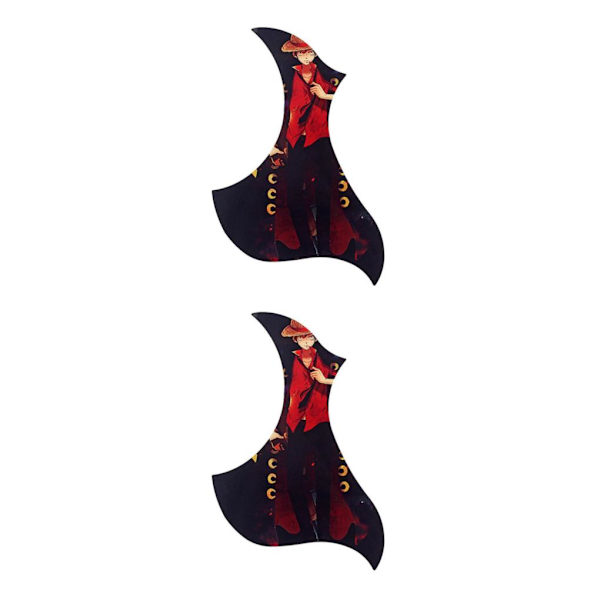 1/2/3 Universal Folk Gitarr Självhäftande Pickguard Sticker för 2Set