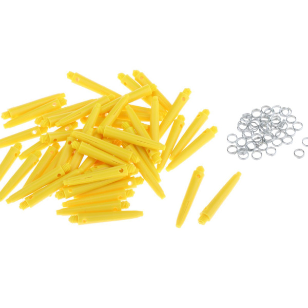 1/2/3/5 50x För Shafts 2BA Dart Tillbehör med skydd 35mm Yellow 1Set