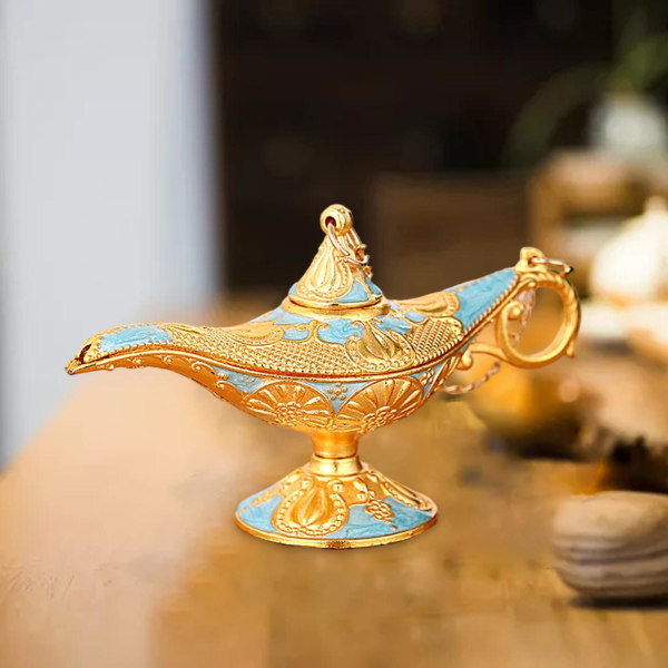 1/2/3/5 Aladdin Lamp Genie Costume Light Art Craft Classic Gold Light Blue 8.5x3x3.5cm 5Set