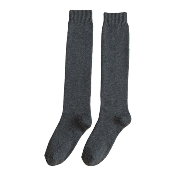 1/2 Andas bomull Herr Knähög Varm Lång Vinter Tjock Dark grey 39cm 1Set