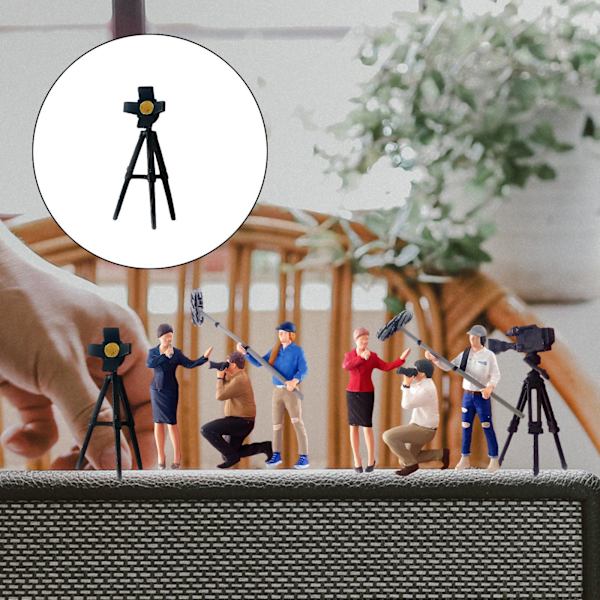 1/2/3/5 1:64 Handmålad modell Människor Figur Diorama Scenery Spotlight height 2.8-3cm 1Set