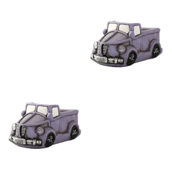 1/2/3 Cartoon Car Suckulent Blomkruka Lätt och bärbar purple car 2PCS