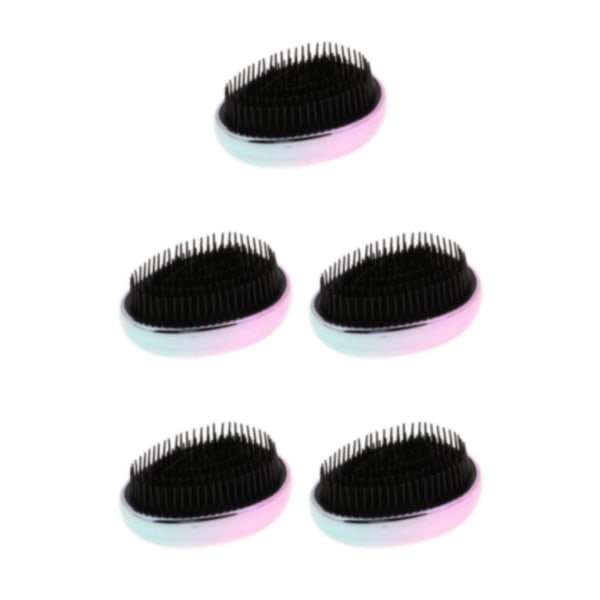 1/2/3/5 Portable Pocket Detangle Hair Brush Kam för kvinnor Multicolour 9 x 4.5cm 5Set