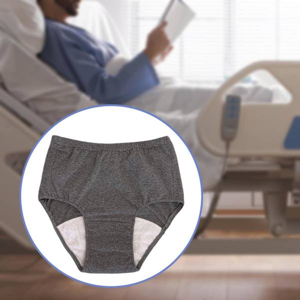1/2/3/5 Herrblöja Tvättbar Bekväm Vattentät Återanvändbar Dark Grey L 150CC 1Set
