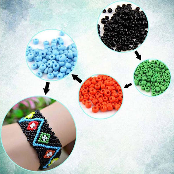 5800st 3mm Akryl Seed Beads För Charms DIY Armband Smycken