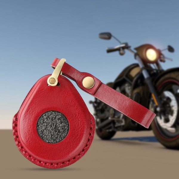 1/2/3/5 cover PU-läder Söt passform för motorcykelpojkvän Red 1Set