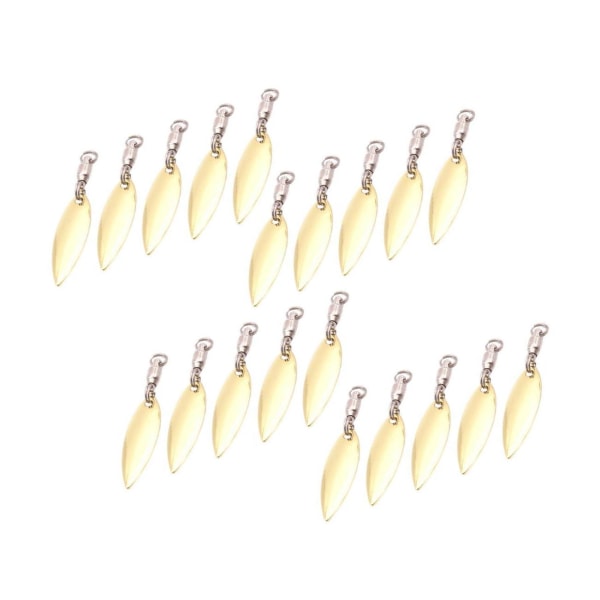 1/2/3/5 20 stycken Fiskedrag Verklighetstrogna fiskedrag Reflekterande Gold S 1Set