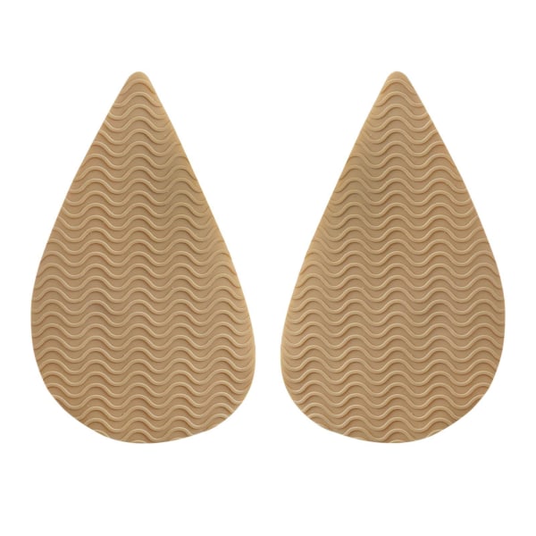 1/2/3/5 Non För Slip Shoe Pads Självhäftande gummi för hög Tip Head Khaki 1Set