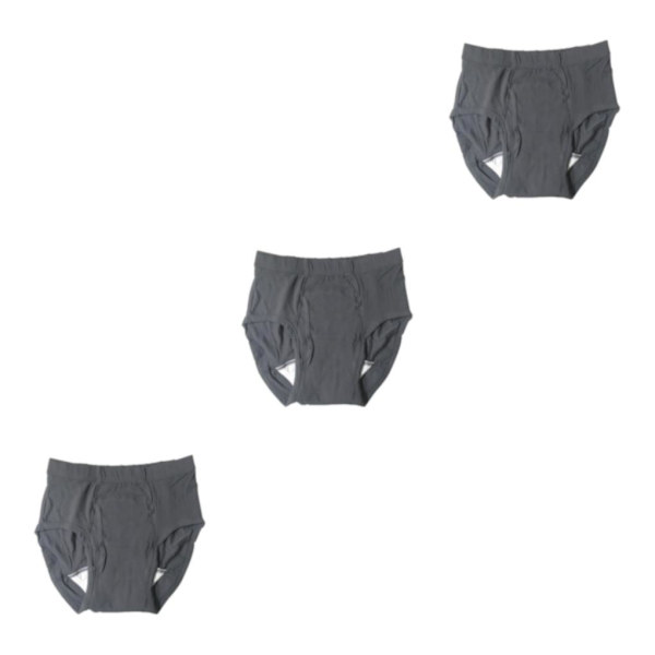1/2/3/5 Herrblöja Tvättbar Bekväm Vattentät Återanvändbar Gray XL 40ml 3Set