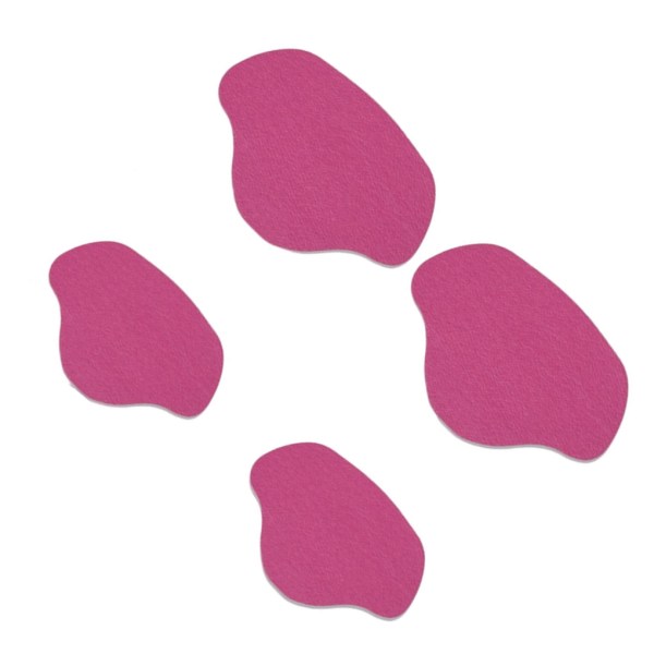 1/2/3/5 Shoe Häl Pad Innersula Häl Reparation Heel Stick för män & rose red 1Set