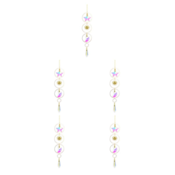 1/2/3/5 Crystal Balkong Fönsterhängande Dekor Vägg Rainbow Maker Model 1 40cm 5Set