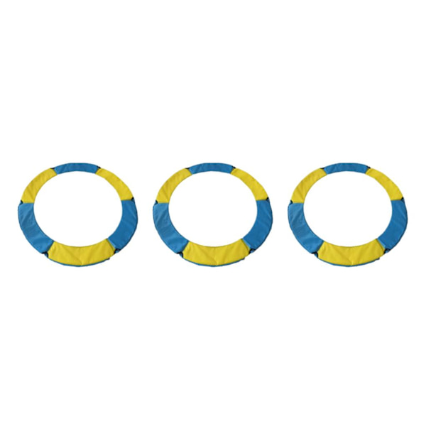 1/2/3/5 Ersättningsdyna för studsmatta säkerhetsstoppningsfjäder Yellow Blue 1.2m 3PCS