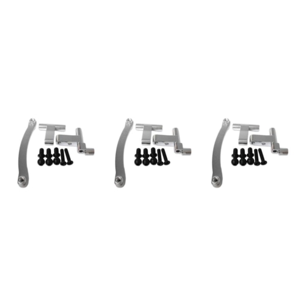 1/2/3/5 Aluminiumlegering Styrservo Saver komplett för 1/18 Silver 3Set