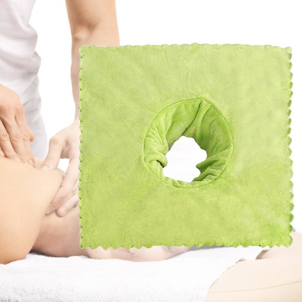 1/2/3/5 massagebordsskydd med andningshål 40x40 cm Green 1 Pc