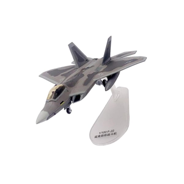 1/100 skala F-22 flygplansmodell med stativ hög simulering