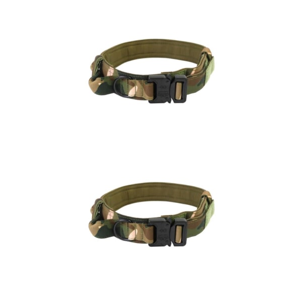1/2/3/5 Justerbar Hållbar och säker för alla hundar Halsbandskoppel Camouflage XL 2Set