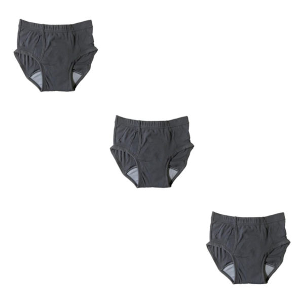 1/2/3/5 Herrblöja Tvättbar Bekväm Vattentät Återanvändbar Gray XL 3Set