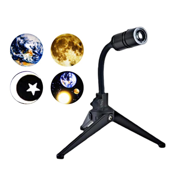1/2/3 Earth Moon Night Lamp 360° roterbar USB för dekorälskare Hose 4 Film 1Set