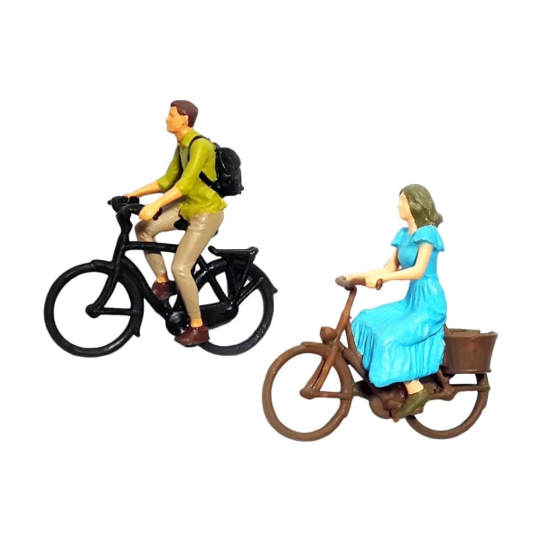 1/2/3/5 Realistisk 1/87 Skala cyklistfigurer Små människor för Boy and Girl Height: 2.8cm 1Set