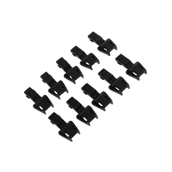 1/2/3/5 10 Styck Plast För Dragkedja Avdragare Ändlås Dragkedja Drag Black 3.5x1.7cm 2Set