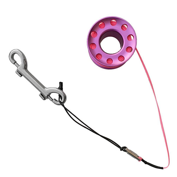 1/2/3/5 Diving Finger Reel Guide Spool 15m Line Dual Ended För Purple 15M Wire 1 Pc