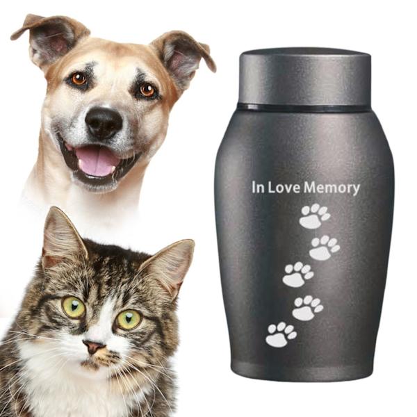 1/3 Pet Urnor Remembrance Loose Memorial Husdjur presentlåda Gray 13.5 x 6cm 1Set