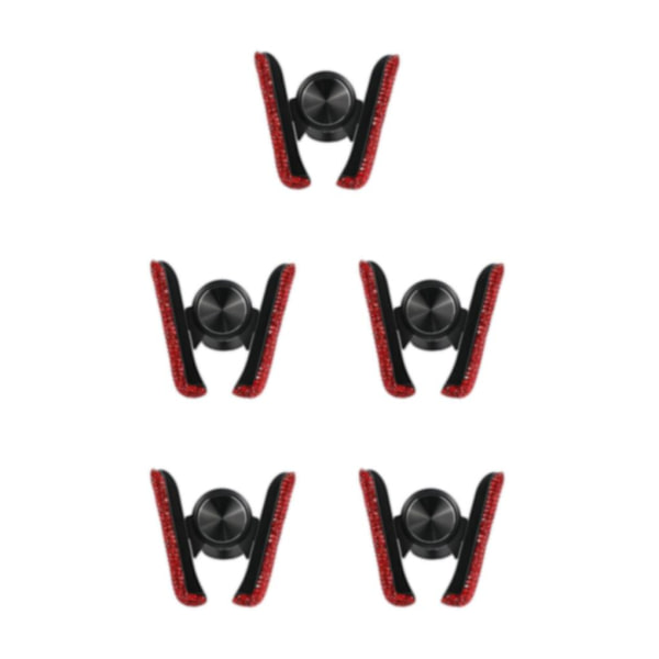 1/2/3/5 Biltelefonhållare Bilinredningstillbehör klämma Bling för Red 3.35 Inchx3.35 Inch 5Set