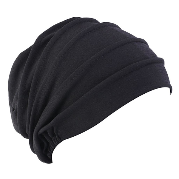 1/2/3/5 Cap Bomullshuvud För Cover Håravfall Mjuk Black 56-58cm 5Set