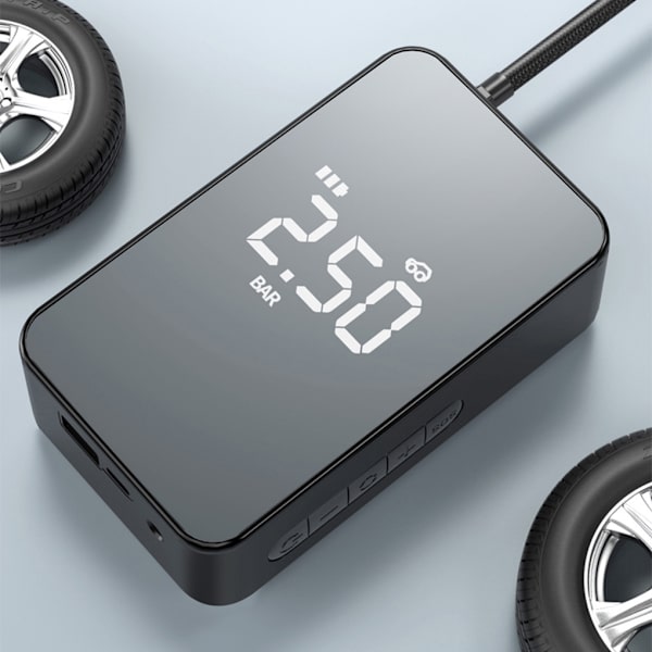 Bärbar bildäckspump för enkel och snabb uppblåsning Car model [Wired mod