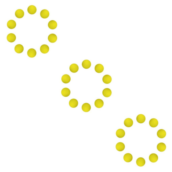 1/2/3/5 10 stycken EVA Foam För Golfswing Övningar Övning Yellow 42mm 3Set