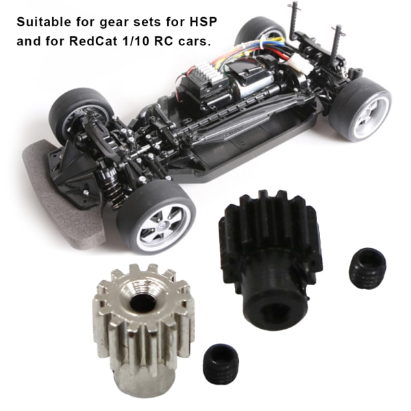 1/2/3/5 14T Pinion Gear För 1/12 ECX Rc RGT136100 Utsökt gray 1Set