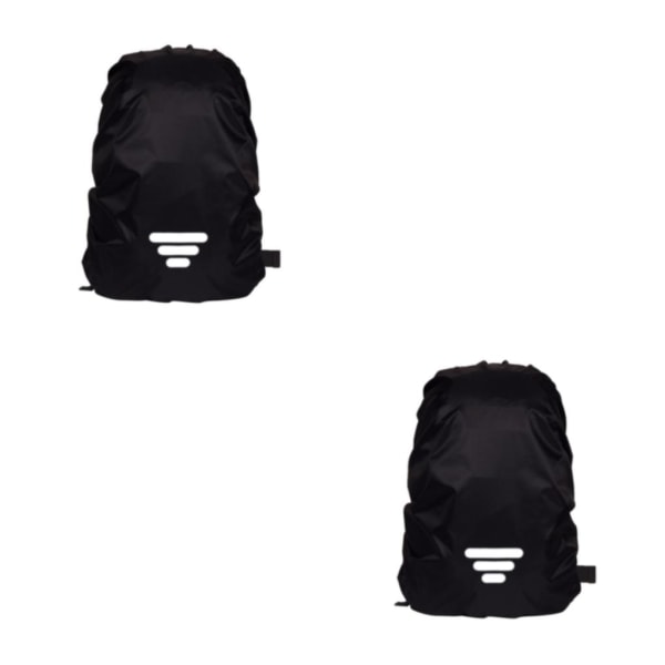 1/2/3/5 Vattentät cover för campingvandring utomhus Black 3 Bars M 2Set