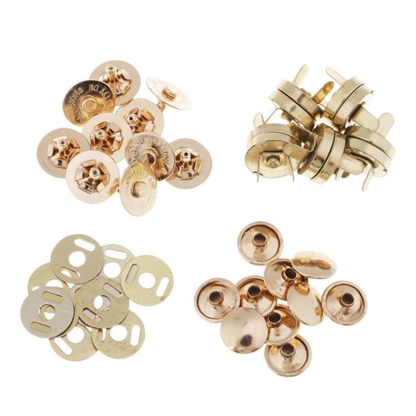 1/2 10 set metall magnetiska fästen knapp för handväska 1Set