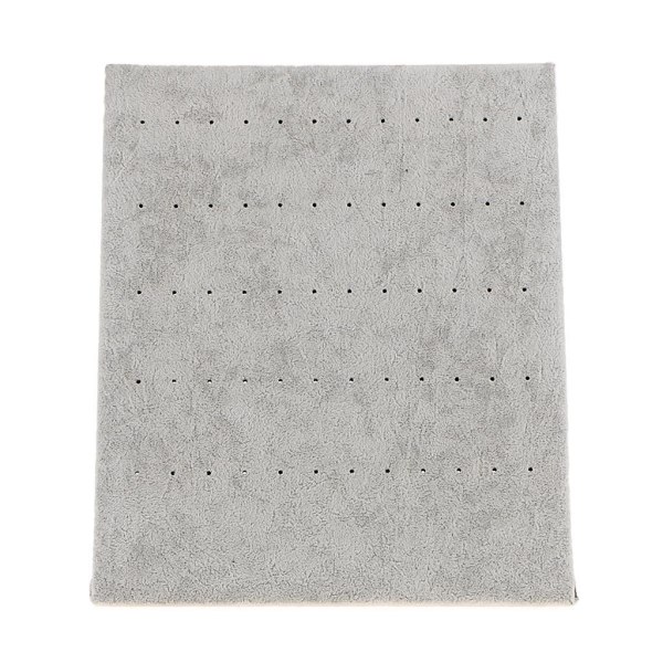 L-formad Stativ Sammetsbräda Örhänge Dingle Stud Holder Display Gray 22x20x10.5cm