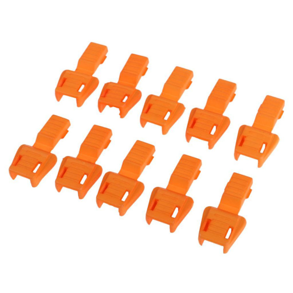 1/2/3/5 10 Styck Plast För Dragkedja Avdragare Ändlås Dragkedja Drag Orange 3.5x1.7cm 1Set